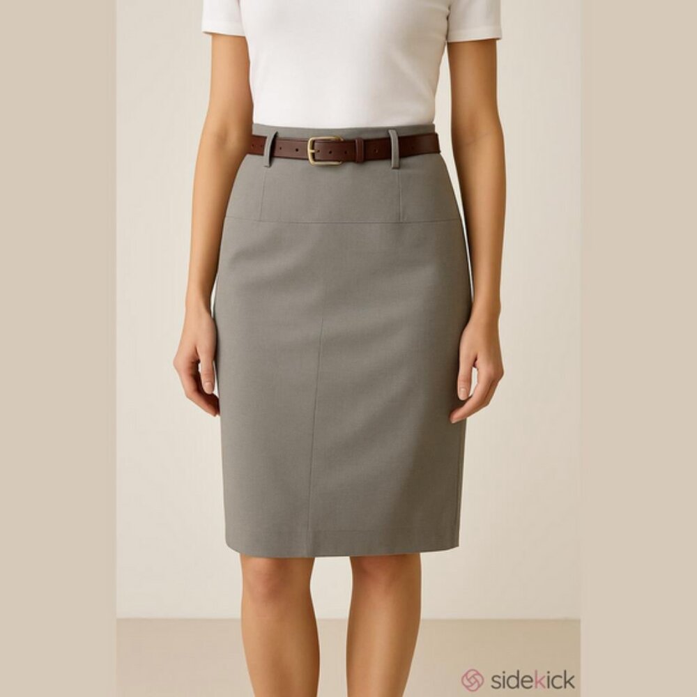 Melanie Lyne Pencil Skirt Gray Size 8 Vintage